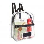 Clearworld Clear Mini Backpack, Stadium Approved Heavy Duty Cold-Resistant Transparent PVC Backpack