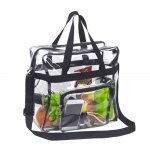 Clearworld Clear Tote Bag with Shoulder Strap & Front Pocket